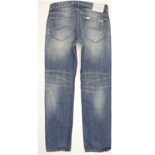 Lee Knox Men Blue Straight Regular Jeans W34 L32