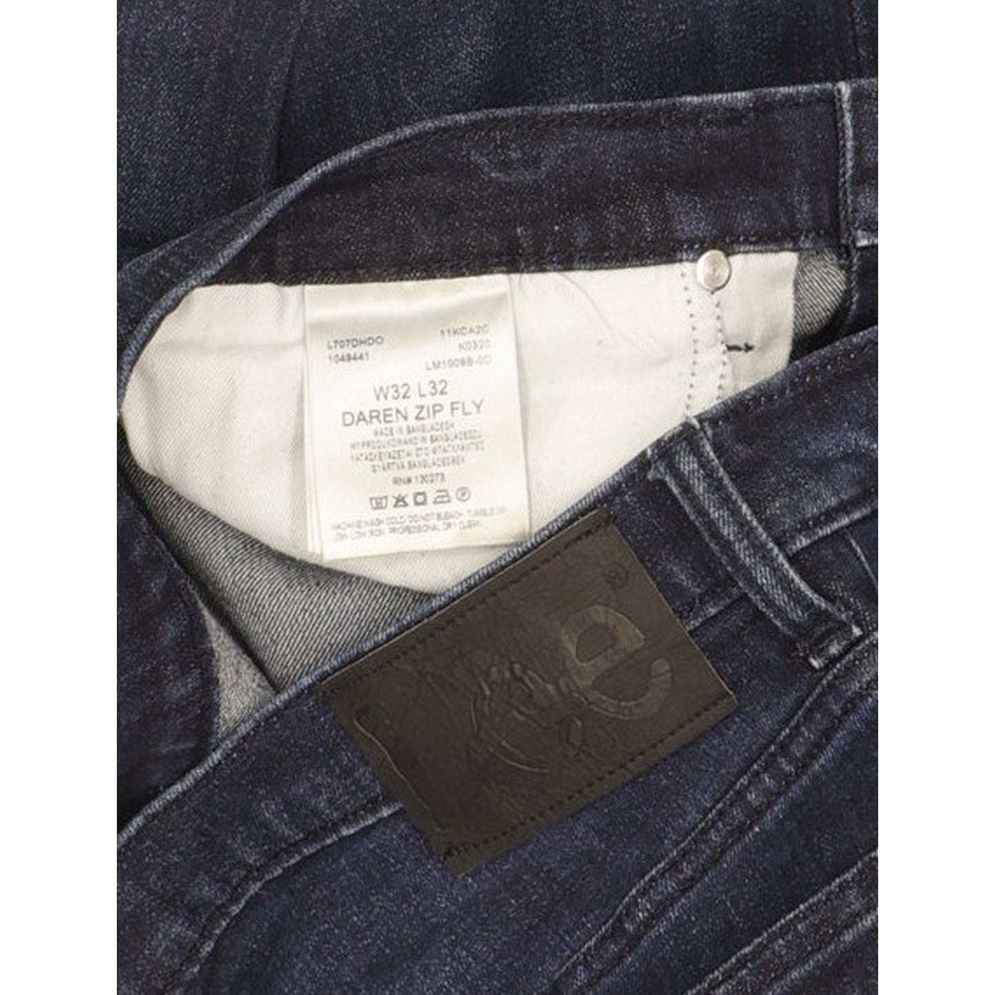 Lee Daren Men Blue Straight Slim Stretch Jeans W32 L32