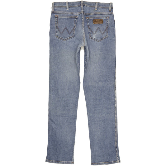 Wrangler Texas Men Blue Straight Regular Stretch Jeans W34 L34