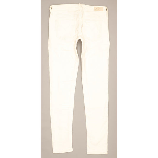 Levi's Slight Curve Women White Skinny Slim Stretch Jeans W28 L29