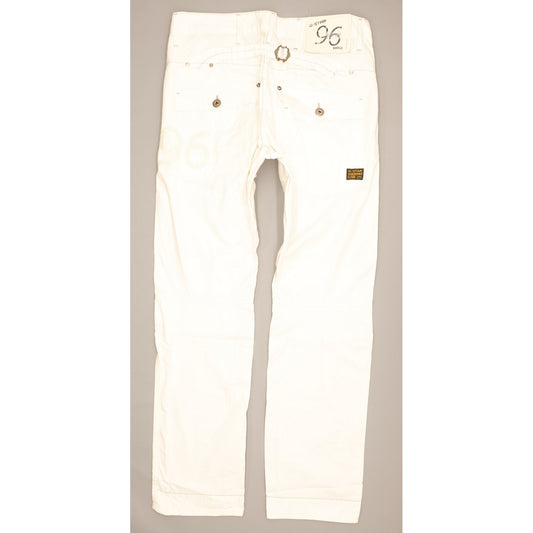 G-Star Elwood Heritage Men White Straight Regular Jeans W34 L32