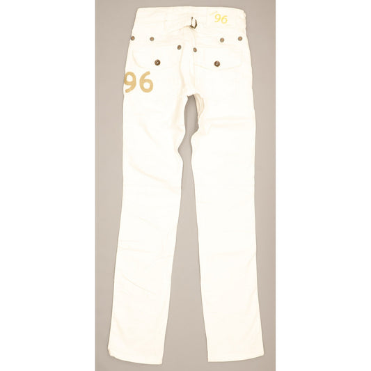 G-Star Elwood 5620 Women White Straight Slim Stretch Jeans W26 L32