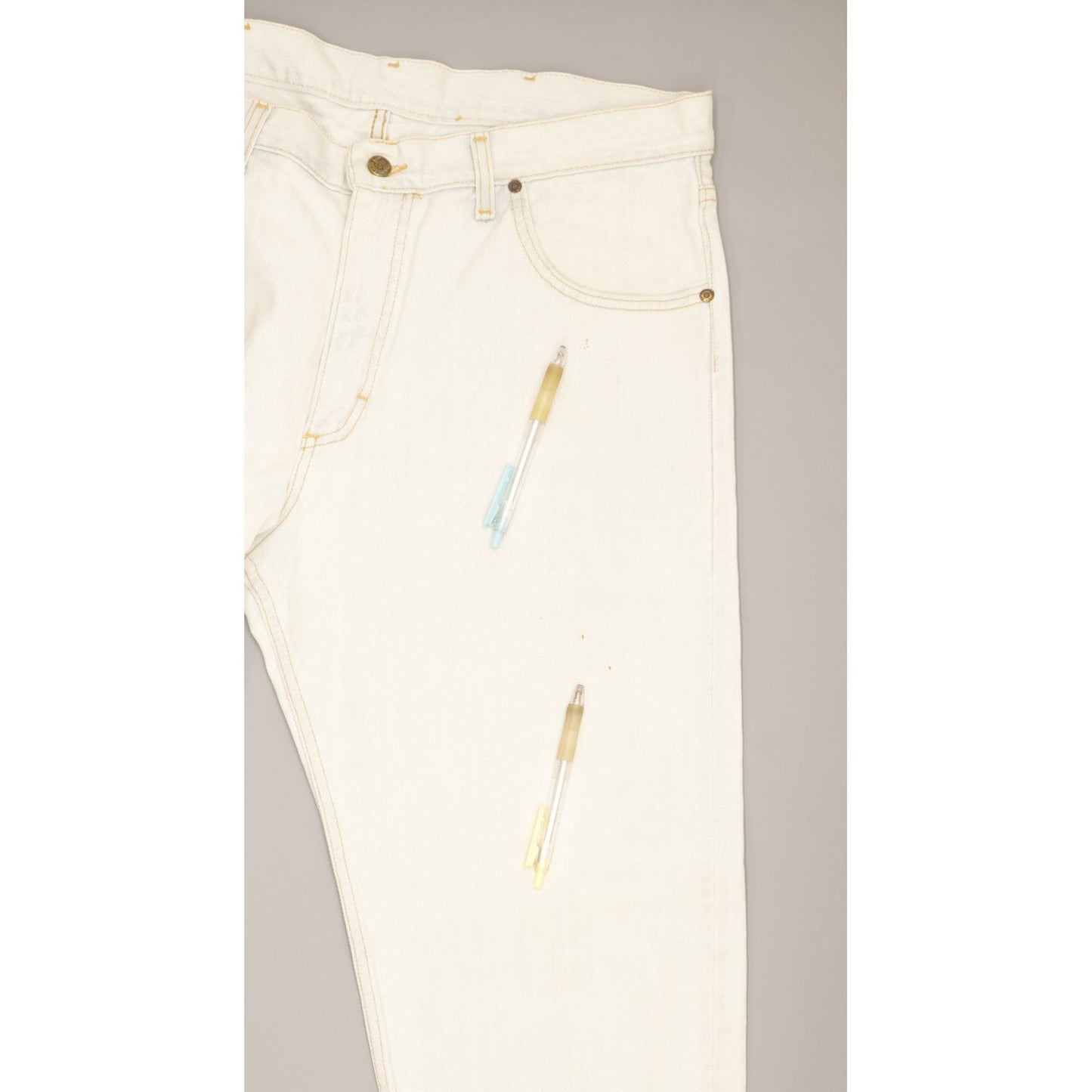 Lee Brooklyn Men Blue Straight Regular Jeans W38 L34
