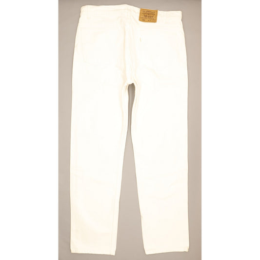 Levi's 505 Made in USA Men White Straight Regular Jeans W38 L32