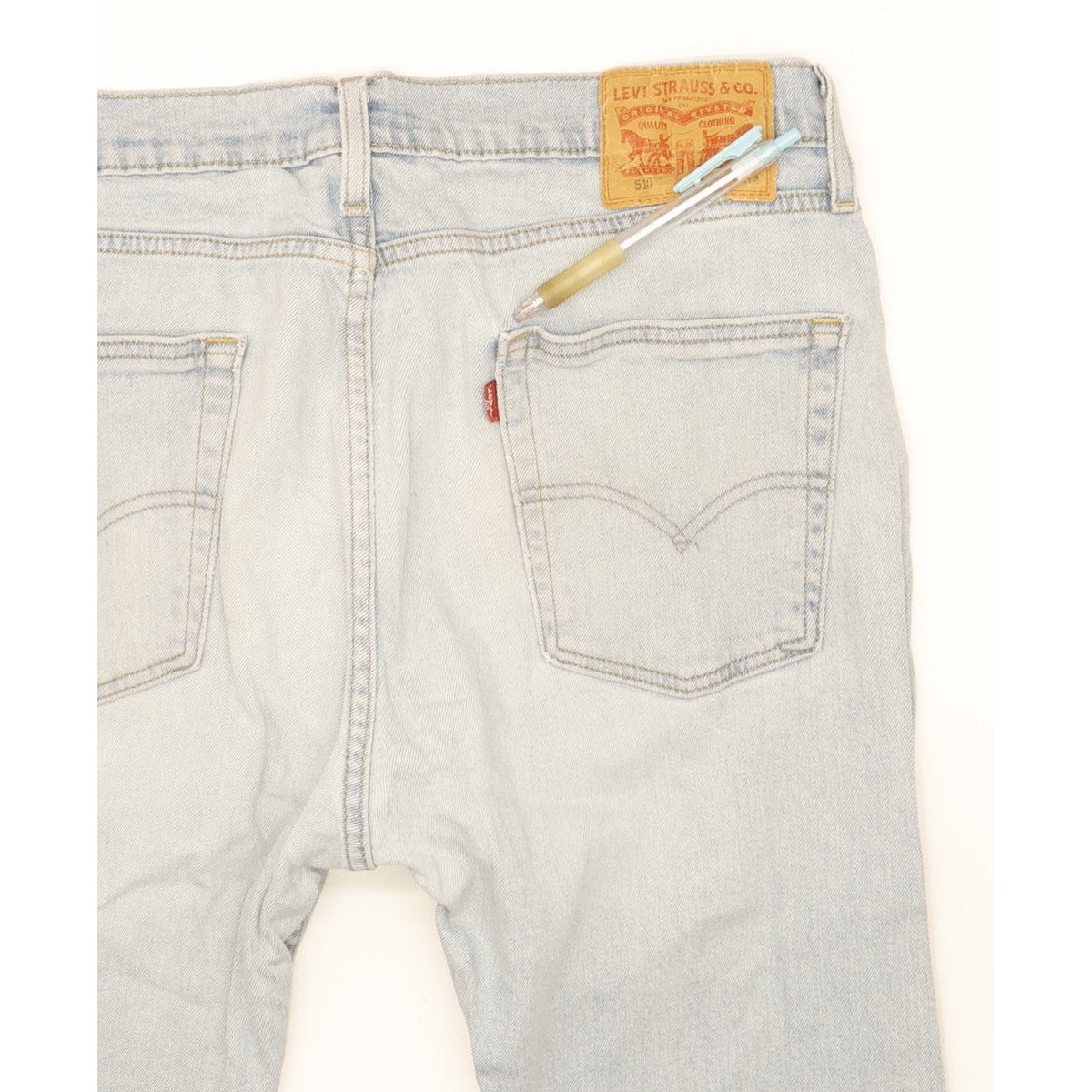 Levi's 510 Men Blue Skinny Slim Stretch Jeans W34 L34