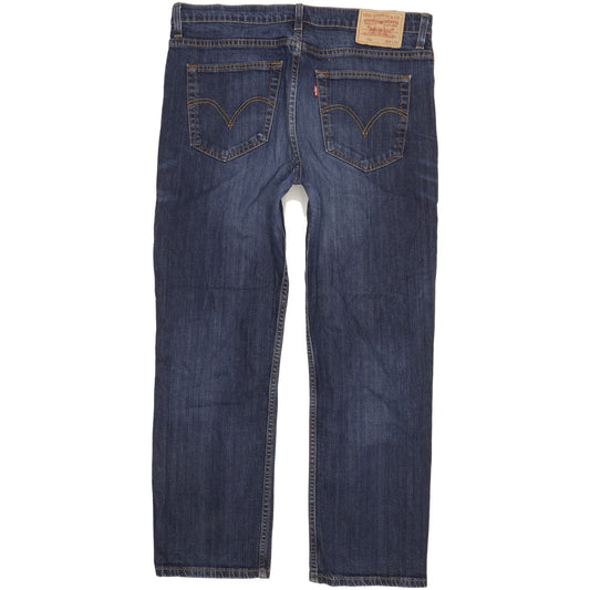 Levi's 752 Men Blue Straight Regular Stretch Jeans W36 L29
