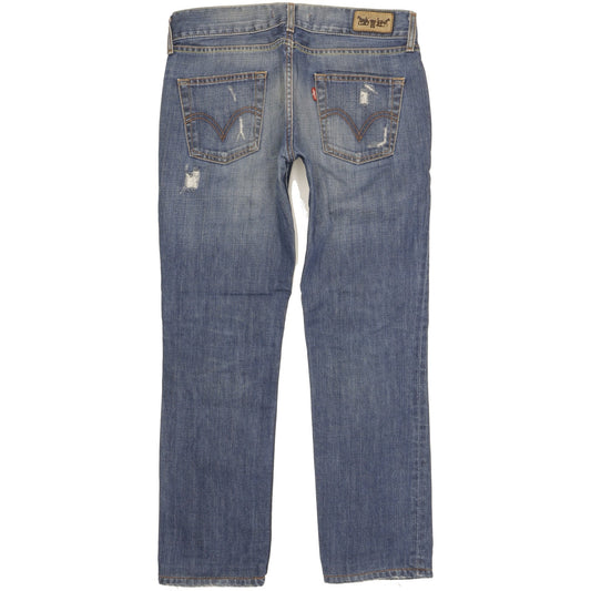 Levi's Patty Anne Women Blue Straight Slim Jeans W31 L29