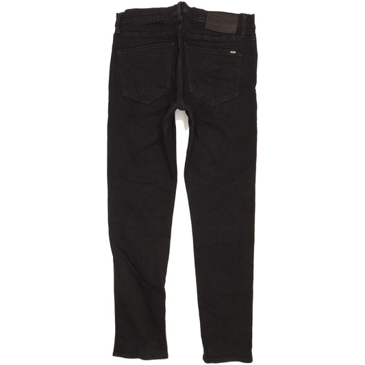 G-Star 3301 Men Black Straight Slim Stretch Jeans W32 L31