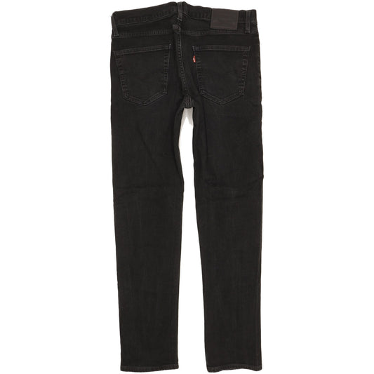 Levi's 502 Men Black Tapered Slim Stretch Jeans W34 L31