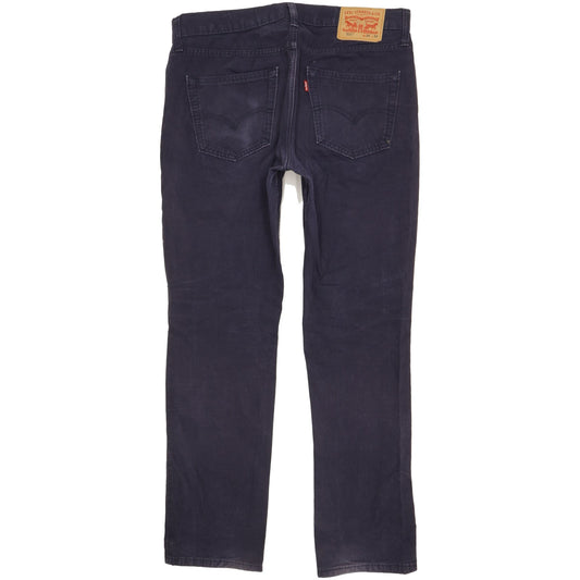 Levi's 511 Men Navy Straight Slim Stretch Jeans W34 L31