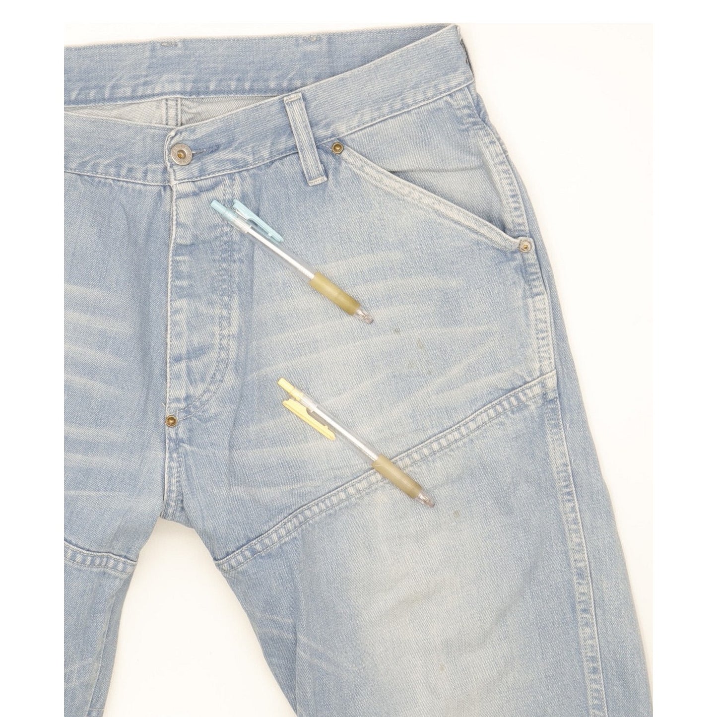 G-Star Elwood Men Blue Straight Regular Jeans W36 L34