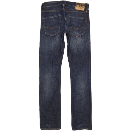 Replay Waitom Men Blue Straight Regular Jeans W32 L36