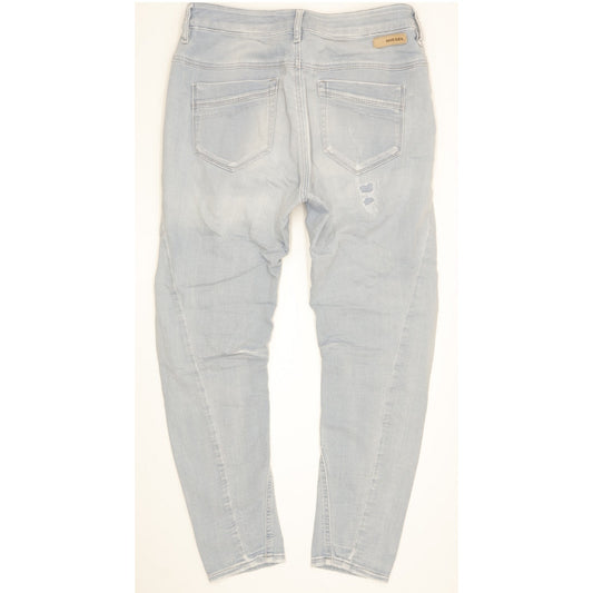 Diesel Fayza Blue Tapered Loose Boyfriend Stretch Jeans High Waisted W27 L28