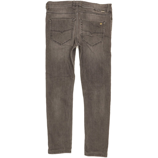 Diesel Tepphar Men Grey Tapered Slim Stretch Jeans W32 L30