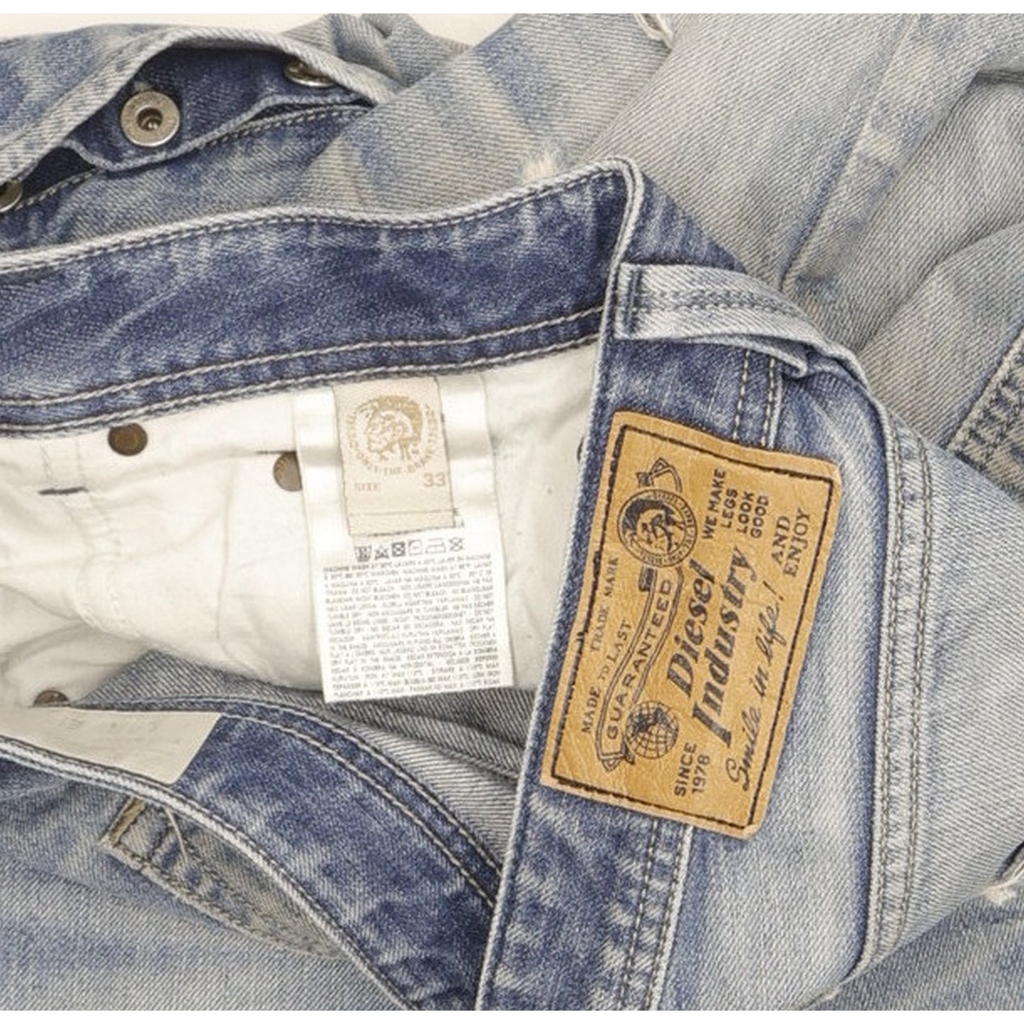 Diesel Larkee Men Blue Straight Regular Jeans W33 L32