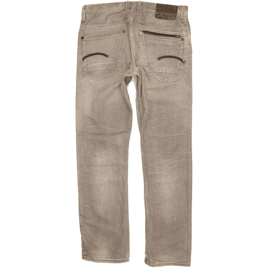 G-Star Attacc Men Grey Straight Regular Jeans W33 L32