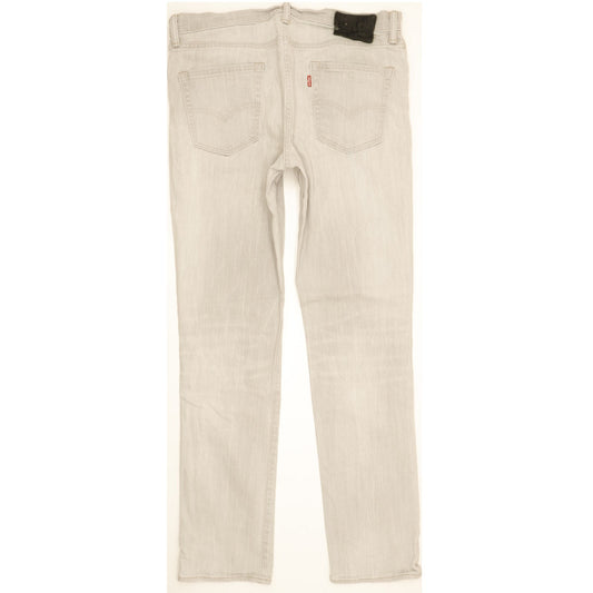 Levi's Men Grey Straight Slim Stretch Jeans W32 L31