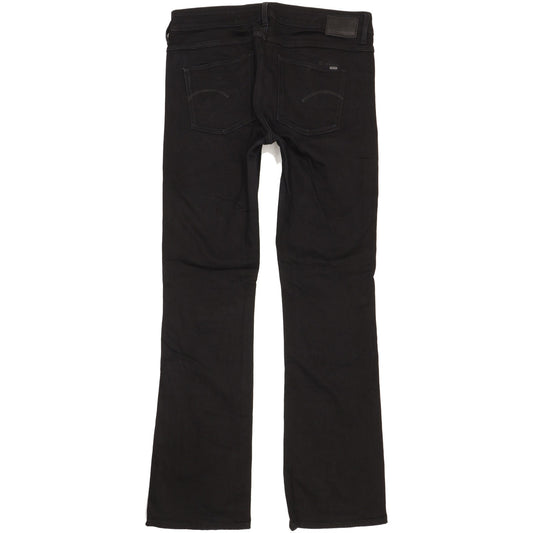 G-Star 3301 Women Black Bootcut Slim Stretch Jeans W30 L32