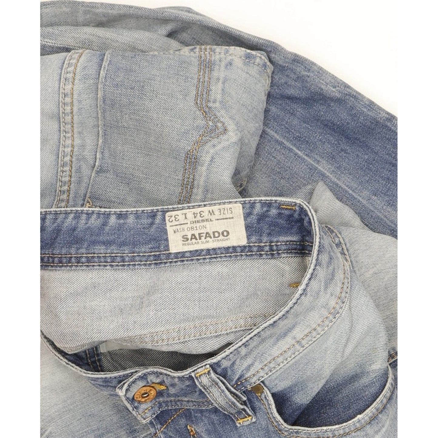 Diesel Safado Men Blue Straight Slim Jeans W34 L32