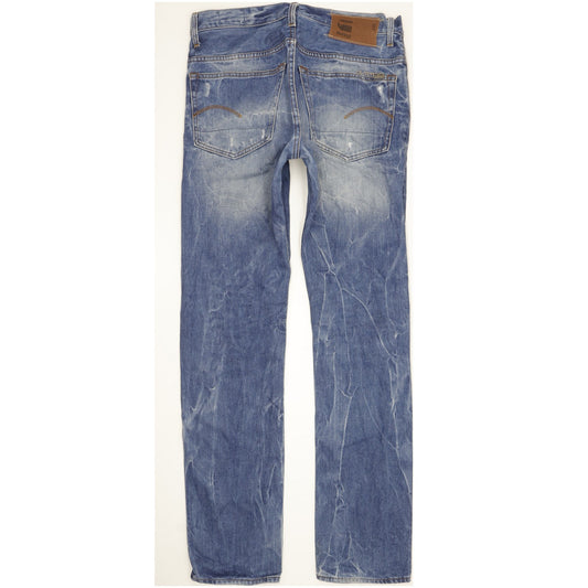 G-Star 3301 Men Blue Straight Regular Jeans W32 L34