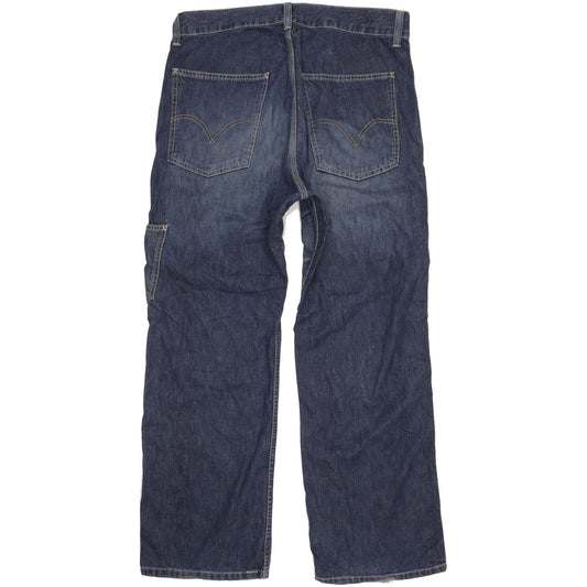 Levi's 572 Men Blue Straight Loose Jeans W34 L33