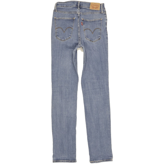 Levi's 724 Women Blue Straight Slim Stretch Jeans W27 L30