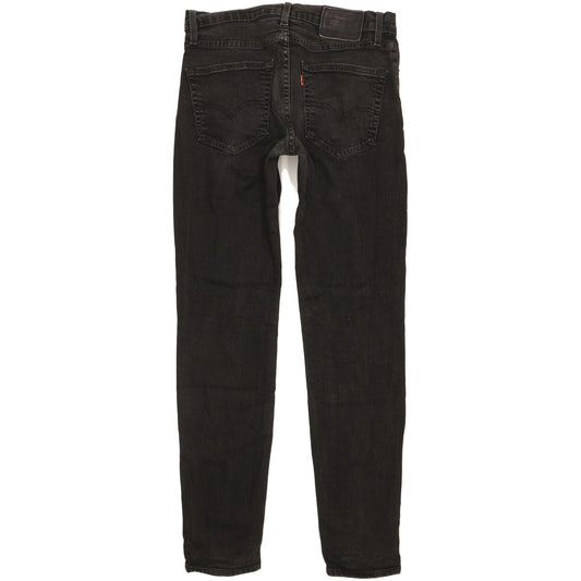 Levi's 511 Men Black Straight Slim Stretch Jeans W30 L32