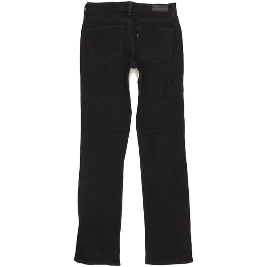 Levi's Demi Curve Women Black Straight Classic Stretch Jeans W27 L31