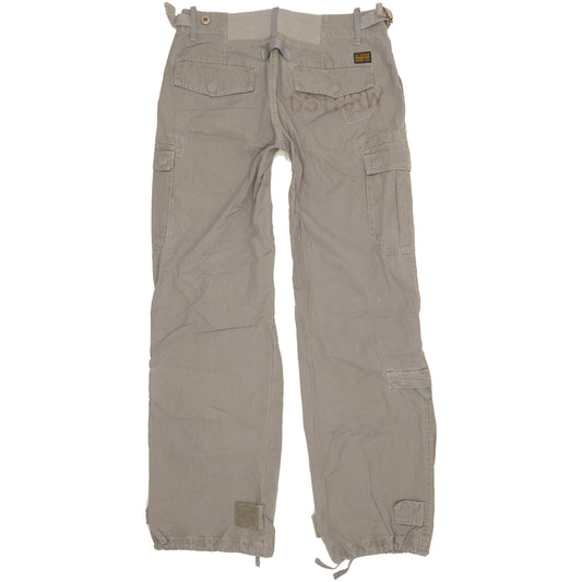 G-Star Field Women Grey Wide-Leg Slim Trousers W28 L32