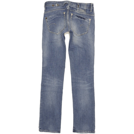 G-Star Midge Women Blue Straight Slim Stretch Jeans W29 L33