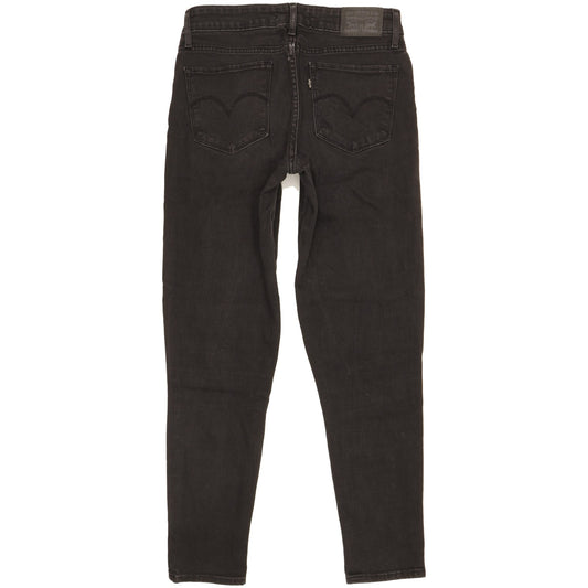 Levi's 711 Women Black Skinny Slim Stretch Jeans W27 L27