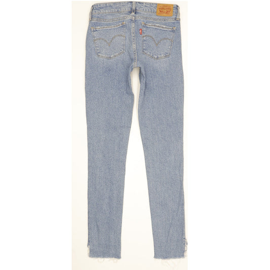Levi's 711 Women Blue Skinny Slim Stretch Jeans W25 L32