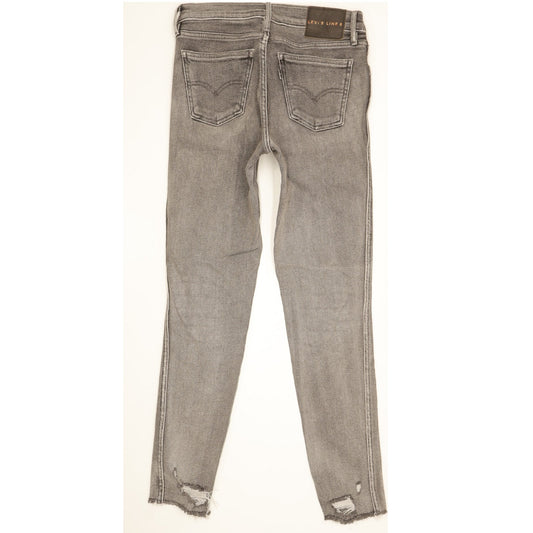 Levi's Line 8 Women Grey Skinny Slim Jeans W26 L29