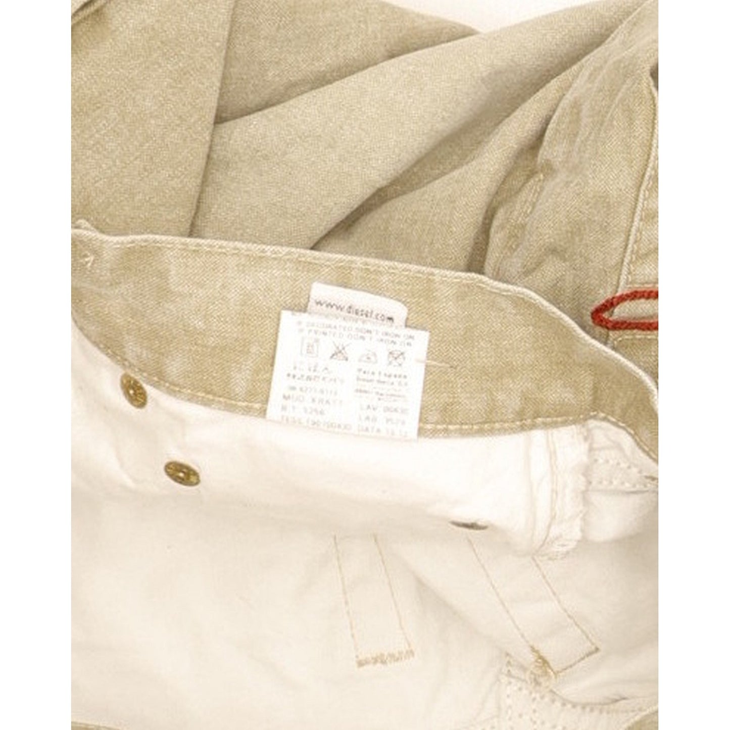 Diesel Kratt Men Beige Straight Regular Jeans W31 L32