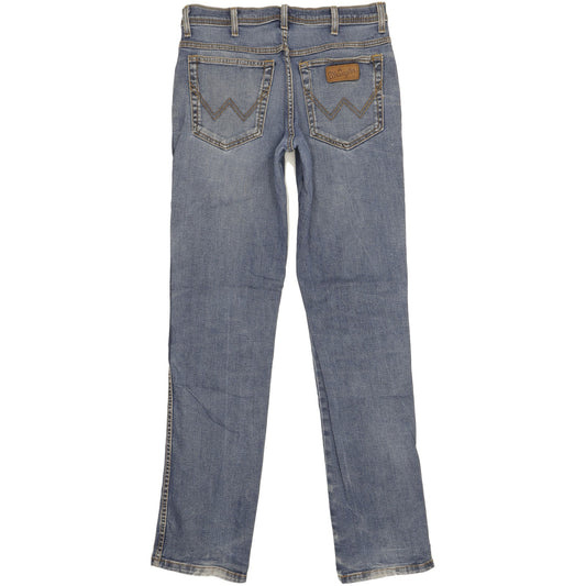 Wrangler Texas Men Blue Straight Regular Stretch Jeans W34 L35