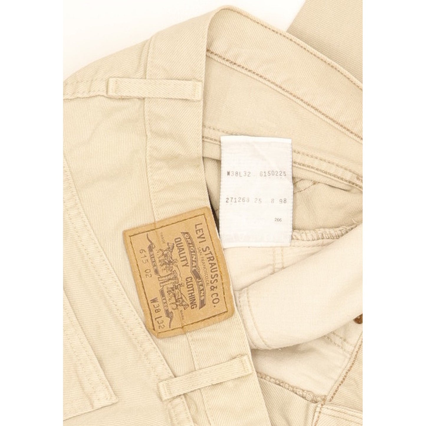 Levi's 615 Men Beige Straight Regular Jeans W38 L32