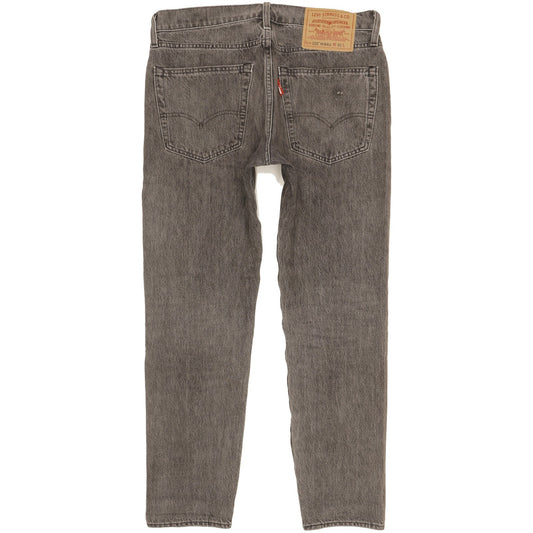Levi's 502 Hi-Ball Men Grey Tapered Regular Stretch Jeans W31 L29