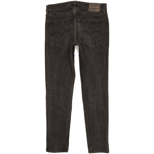 Levi's Line 8 Men Black Skinny Slim Stretch Jeans W31 L29