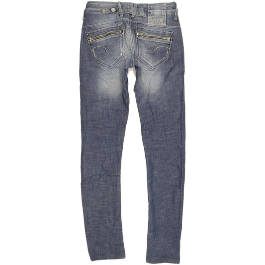 G-Star Corvet Women Blue Skinny Slim Stretch Jeans W24 L30