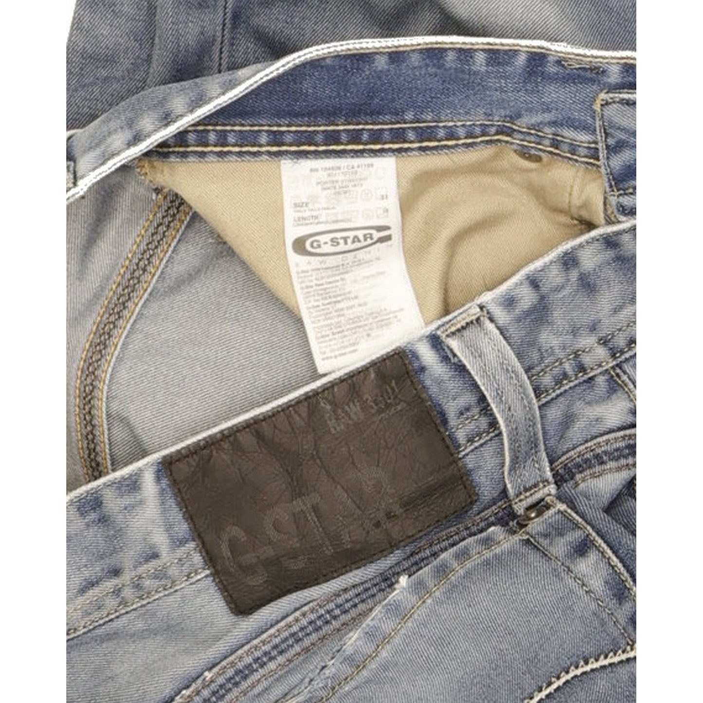 G-Star Porter Men Blue Straight Regular Jeans W31 L32