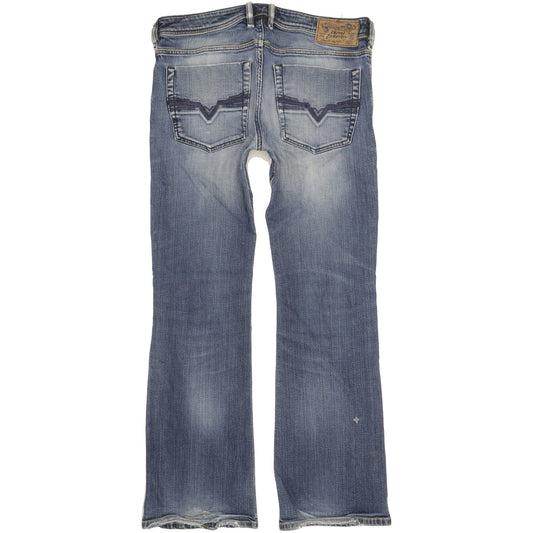 Diesel Zathan Men Blue Bootcut Regular Stretch Jeans W32 L31