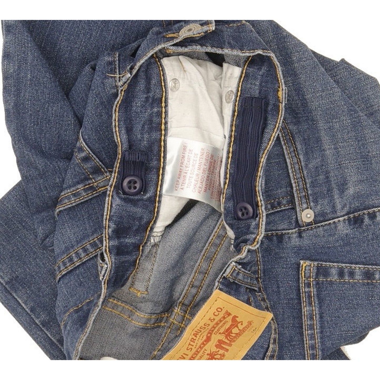 Levi's 511 Kids Blue Straight Slim Stretch Jeans W28 L31