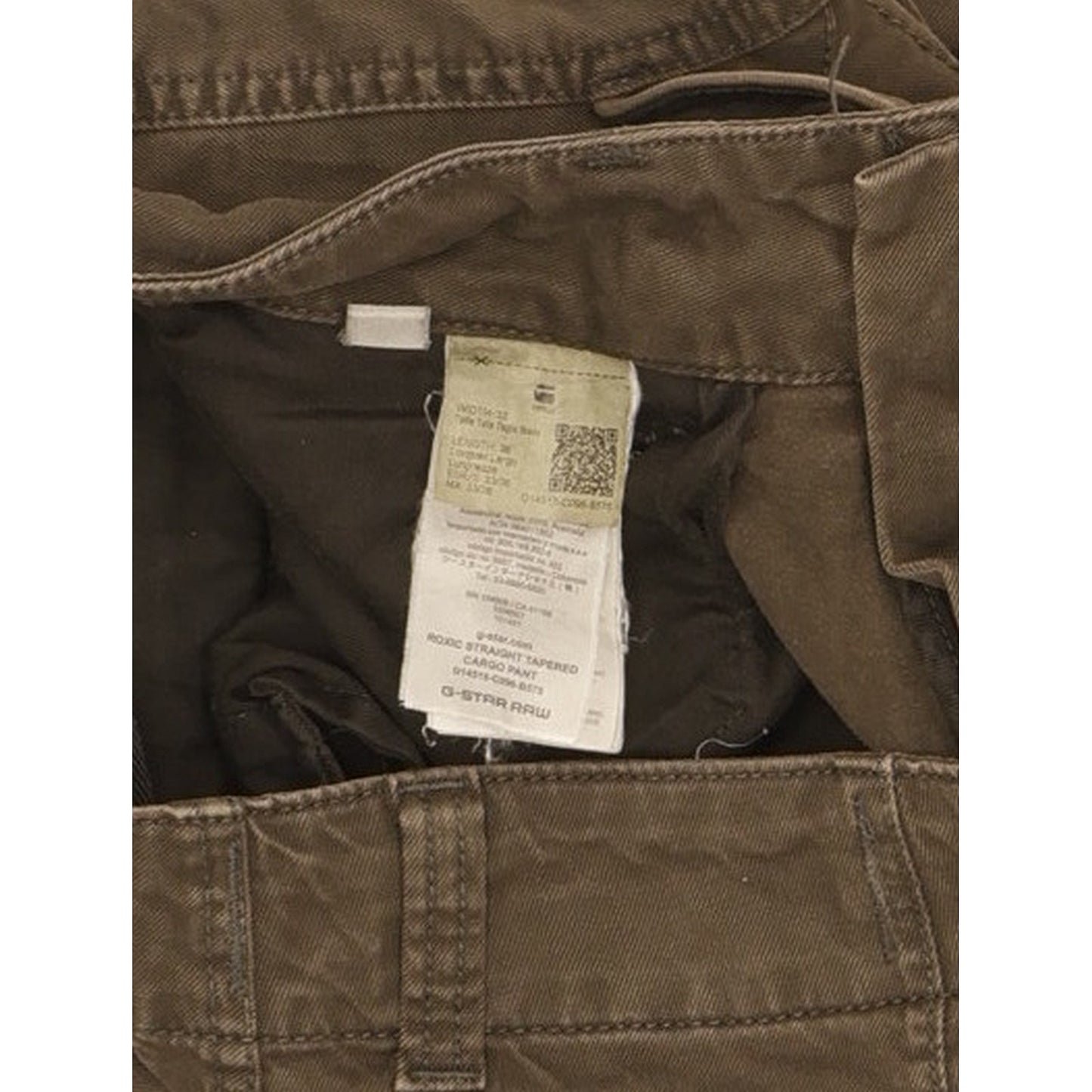 G-Star Roxic Cargo Men Green Tapered Relaxed Stretch Jeans W33 L36