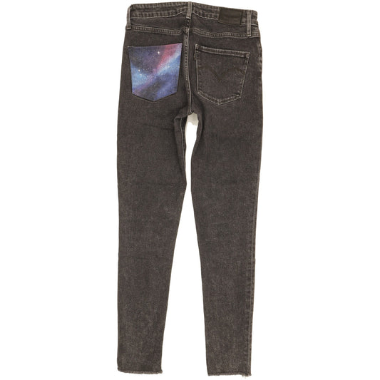 Levi's 721 Women Black Skinny Slim Stretch Jeans W26 L30