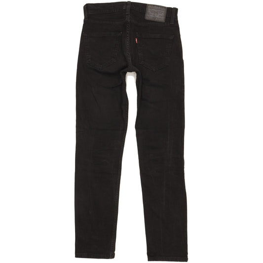 Levi's 511 Men Black Straight Slim Stretch Jeans W29 L31
