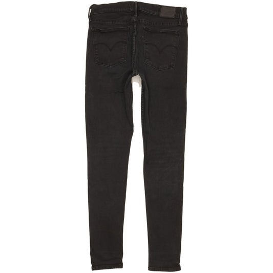 Levi's 710 Super Women Black Skinny Slim Stretch Jeans W30 L29