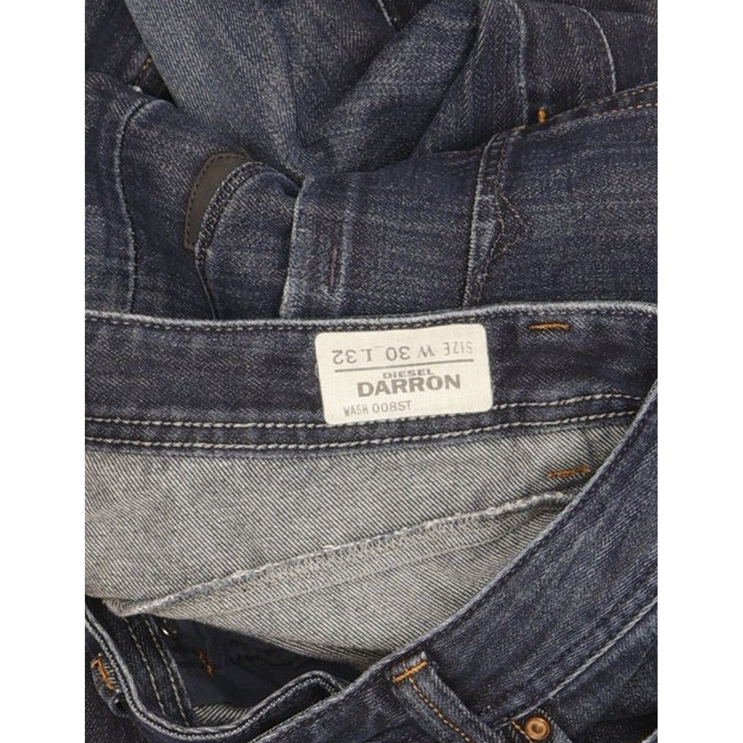 Diesel Darron Men Blue Straight Regular Jeans W30 L32