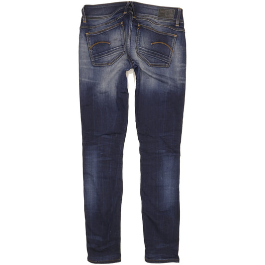G-Star Lynn Women Blue Skinny Slim Stretch Jeans W28 L30