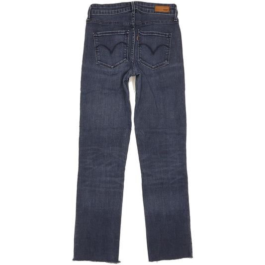 Levi's Demi Curve Women Blue Straight Classic Stretch Jeans W25 L28