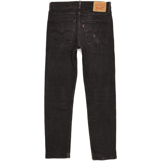 Levi's 502 Men Black Tapered Regular Stretch Jeans W31 L30